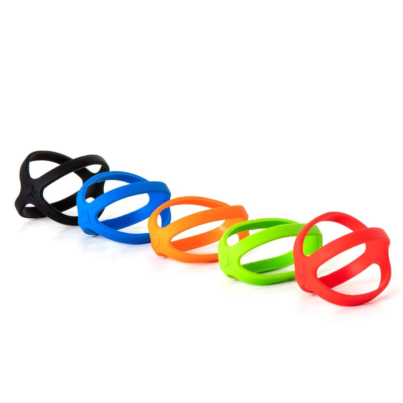 Grifiti Band Joes X Cross Style H-Band 3 Inch 5 Pack Long Lasting Silicone Bands Cooking Grade Hot Cold UV Chemical Resistant for Slim Wallet, Cards, Jewery Boxes, Small Wraps H Bands - Image 1